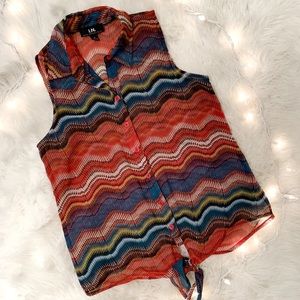 Perfect Statement Tie-Front Tank Top 〰️